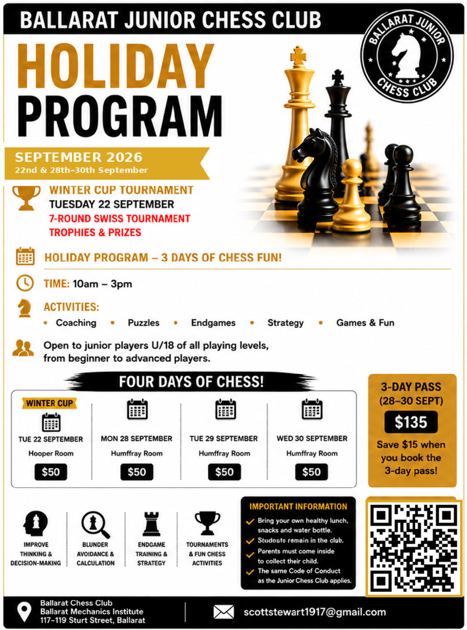 BJCC Holiday Activities Flyer
