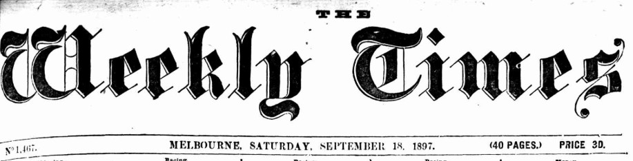 The Weekly Times masthead